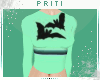 Mint Bat Long Sleeved
