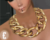 E' Gold Thick Necklace