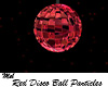 Red Disco Ball Particles