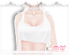♔ Crop White