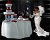 {CJ}Red/Wh Wedding Cake