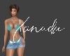 X Bikini Set Teal/Jean