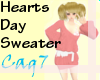 (Cag7)Hearts Day Sweater