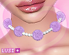 e Choker Fur Lilac