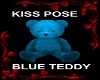 KISS POSE BLUE TEDDY