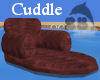 Burgandy cuddle lounger