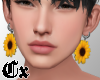 Sunflower Earrings R+L M