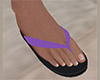 Lavender Flip Flops 3 M