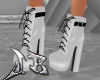 JB White Tied Boots