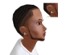 Jordan platinum earrings
