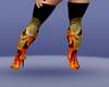 Flameing skull Boots