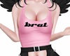 BRAT Halter- Pink A!