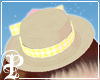 Mini Straw Hat in Yellow