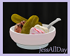 pickles & icecream bowl