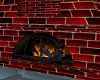 RED BRICK FIRE PLACE