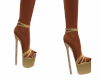 Gold Stiletto Sandals