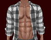 Gray Open Shirt Plad 5 M