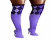 Thigh High Boots Purple