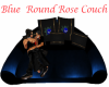 Blue Round Rose couch