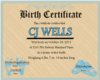 Cj Well B. Certificate