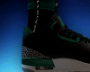 Black Green Sneakers