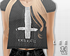 ! Silvery Cross Baby Tee