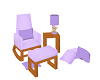 Purple Rocker Chair