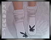 Ky | white Playboy socks