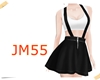 [JM55] Black belt skirt