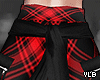 Y- Joggers Plaid Red