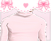 high neck sweater pink