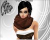 Brown scarf add-on