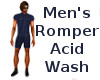 Men's Romper Acid Wash