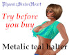 Metalic teal halter