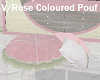 V/Rose Coloured Pouf