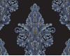 Blue Damask