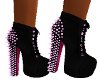 Pink Spiked Boots