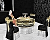 Black Silver Gold Table