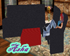 Blk&red Recline Sectiona