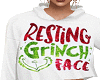 Resting Grinch Face Hood