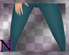 bm blue green pants