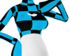 blue checker sweater