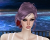 Updo Hair Red Flower