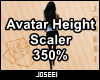 Avatar Height Scale 350%