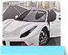 White Ferrari Anime