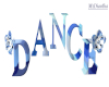 Blue animated Dance Sign
