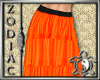 Boho Orange Skirt
