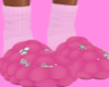Pink Slippers W/ Socks