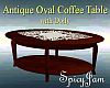 Antiq Oval Coffee Table