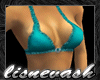 (L) Teal Ruffled Bikini